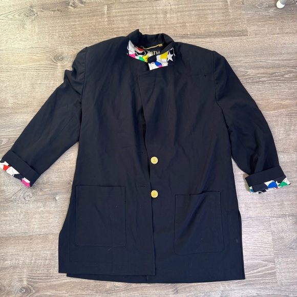 Vintage Escada Margaretha Ley Wool Statement Blazer  EU 44 - Picture 1 of 9